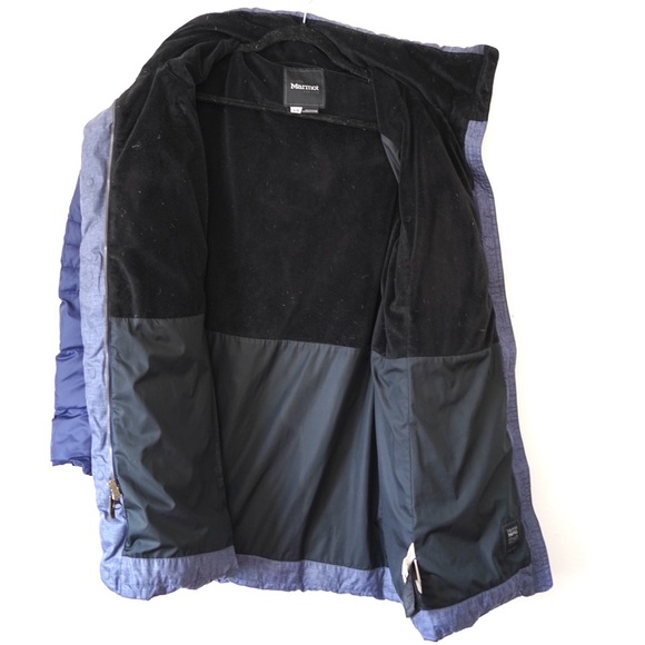 Women's Marmot Viansa 700 Fill Down Arctic Navy Jacket Size L - Picture 5 of 10